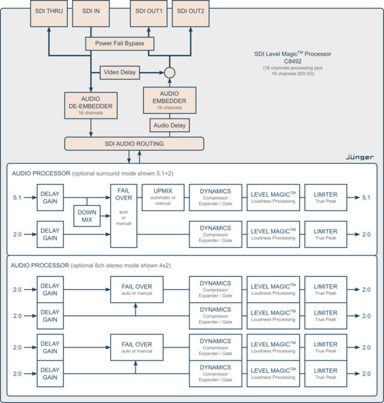 C8492 High Density Board  Processing Block Diagram